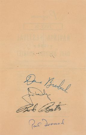 Lot #379 Dave Brubeck - Image 2
