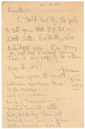 Lot #353 Howard McGhee - Image 1