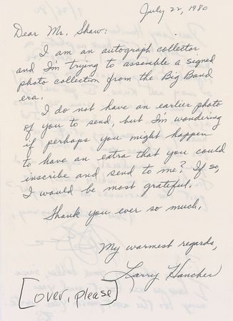 Lot #355 Artie Shaw - Image 2