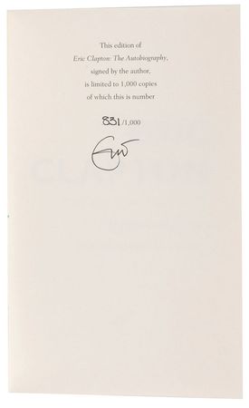 Lot #555 Eric Clapton - Image 1