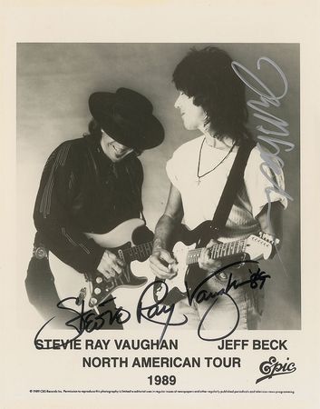 Lot #935 Stevie Ray Vaughan and Jeff Beck - Image 1