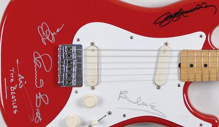 Lot #45 Paul McCartney, George Harrison, Pete Best, and Sean Lennon - Image 2