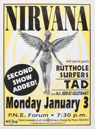 Nirvana butthole surfers ポスター ニルヴァーナ　レア Nirvana butthole surfers ポスター ニルヴァーナ レア Nirvana | RR