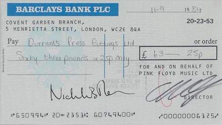 Lot #244 Roger Waters and Nick Mason - Image 2