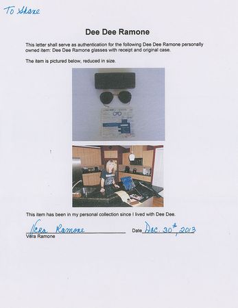 Lot #893 Dee Dee Ramone - Image 2