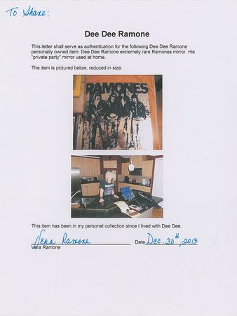 Lot #895 Dee Dee Ramone - Image 2