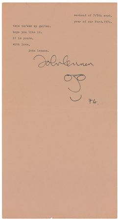 Lot #28 John Lennon