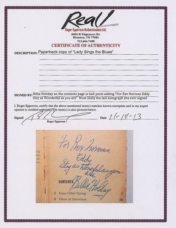 Lot #287 Billie Holiday - Image 3
