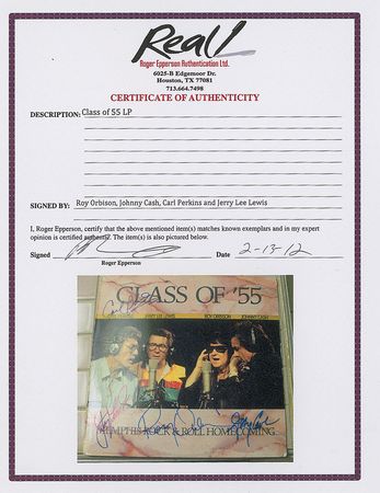 Lot #536 Class of 55: Cash, Perkins, Lewis, and Orbison - Image 2