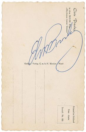 Lot #133 Elvis Presley - Image 1