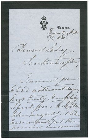 Lot #307 Queen Victoria: The Queen consoles a widow and extols Victorian morality - Image 1