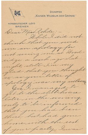 Lot #383 Titanic: William Logan Gwinn Handwritten Letter Signed - Image 1