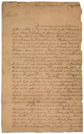 Lot #1 George Washington: Exceptionally scarce, crisply signed letter from Mount Vernon seeking a Miller - Image 2
