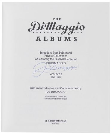 Lot #1085 Joe DiMaggio Book - Image 1