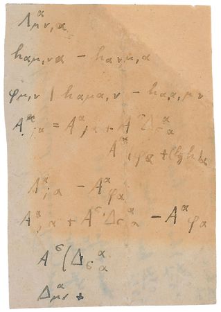 Lot #205 Albert Einstein: Einstein’s autograph equations - Image 1