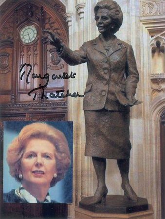 Lot #378 Margaret Thatcher Signed Photographs - Image 1