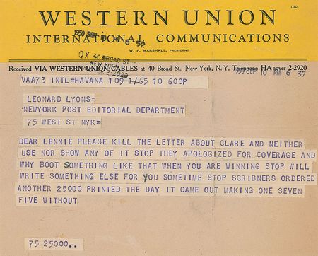Lot #650 Ernest Hemingway: ?Scribners ordered another 25000 printed the day it came out? - Image 2
