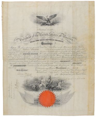 Lot #18 Abraham Lincoln: Civil War naval