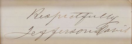Lot #187 Jefferson Davis Signature - Image 2
