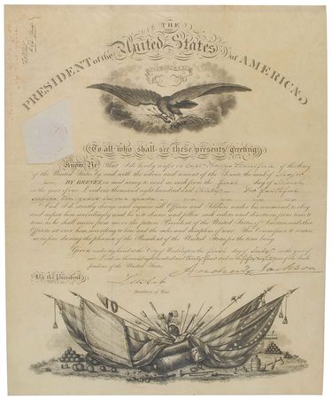 Lot #9 Andrew Jackson Signed Document