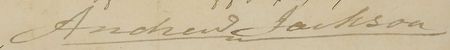 Lot #9 Andrew Jackson Signed Document - Image 2