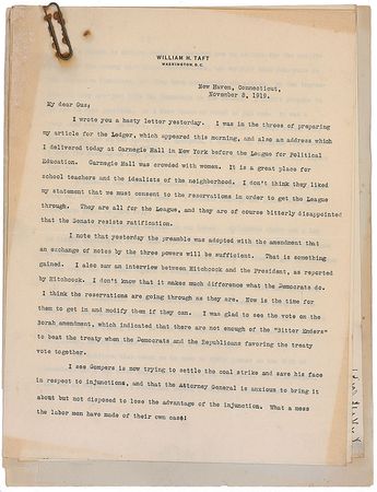 Lot #41 William H. Taft: 