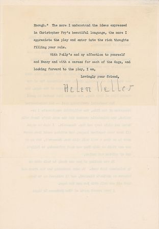 Lot #238 Helen Keller: Reactions to a charity screening of her life?s biopic, Helen Keller in Her Story - Image 2
