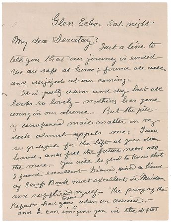 Lot #152 Clara Barton: ?Wasn?t it splendid that they got that incidental dose of First-Aid?? - Image 1