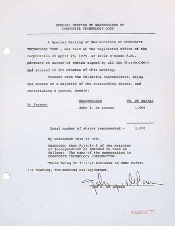 Lot #350 John DeLorean: The iconic automaker - Image 2