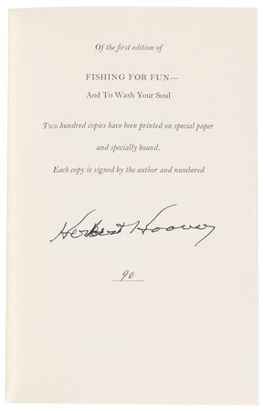 Lot #52 Herbert Hoover Book - Image 1