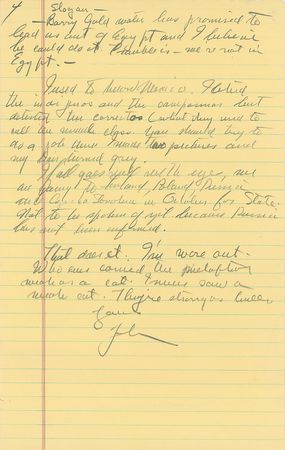 Lot #704 John Steinbeck: ?Barry Goldwater has promised to lead us out of Egypt and I believe he could do it. Trouble is?we're not in Egypt? - Image 5