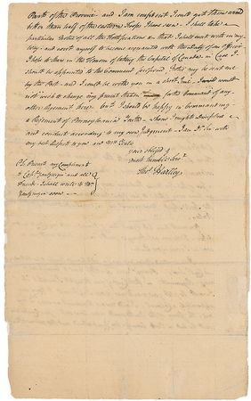 Lot #229 Thomas Hartley: Penned in 1776: “We have very little to fear from the Nations in general—unless the scale should turn against us in our dispute with Great Britain” - Image 2