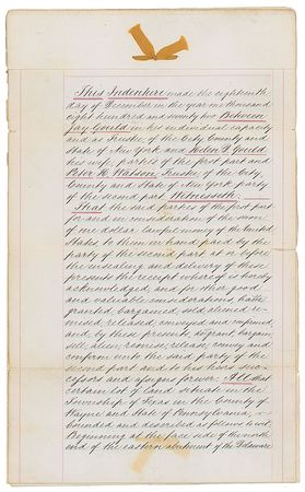 Lot #226 Jay Gould Signed Document - Image 1