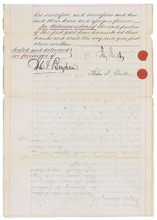Lot #226 Jay Gould Signed Document - Image 2