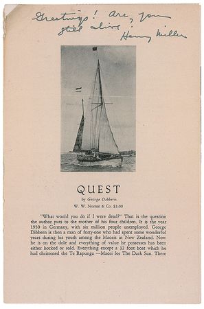 Lot #671 Henry Miller - Image 1