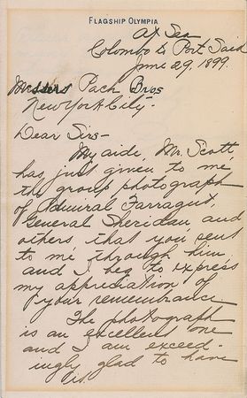 Lot #511 George Dewey - Image 1