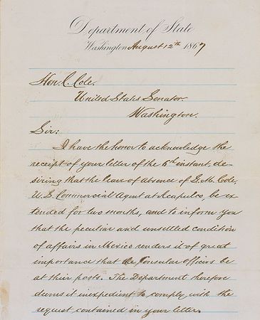 Lot #314 William H. Seward - Image 1