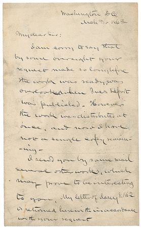 Lot #319 Charles Sumner Letters - Image 1