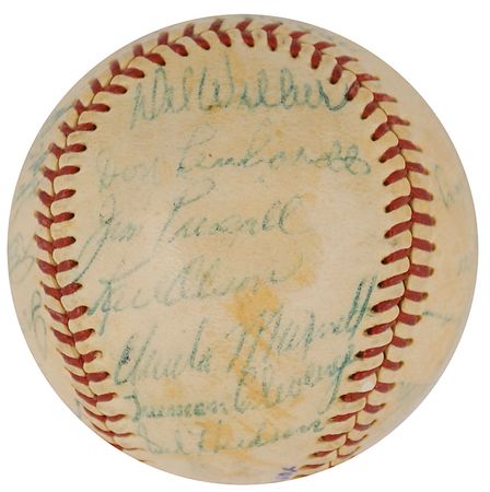 Lot #1078 Boston Red Sox: 1954 Baseball - Image 2