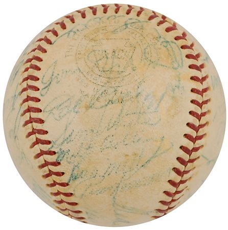 Lot #1078 Boston Red Sox: 1954 Baseball - Image 3