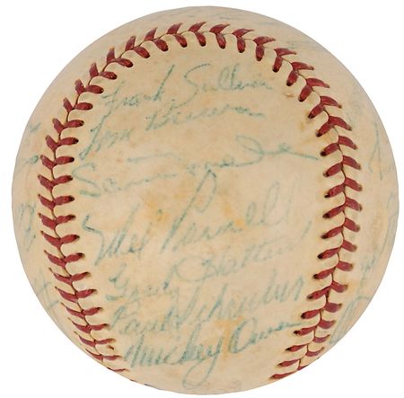 Lot #1078 Boston Red Sox: 1954 Baseball - Image 4