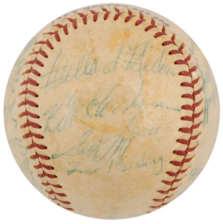 Lot #1078 Boston Red Sox: 1954 Baseball - Image 5