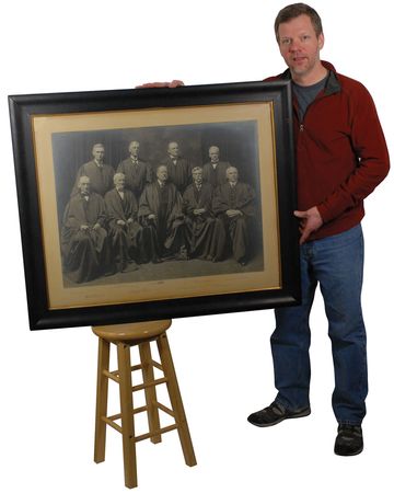 Lot #318 Supreme Court: Spectacular mammoth portrait of the 1916 White Court - Image 2