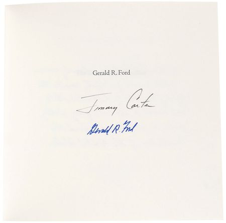 Lot #120 Gerald Ford and Jimmy Carter Book - Image 1