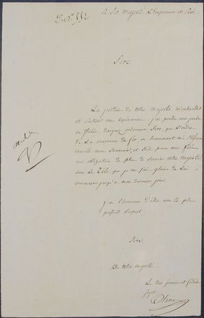 Lot #280 Napoleon: After a soldier loses a leg in Italy, Napoleon approves his medal of the iron wreath - Image 2