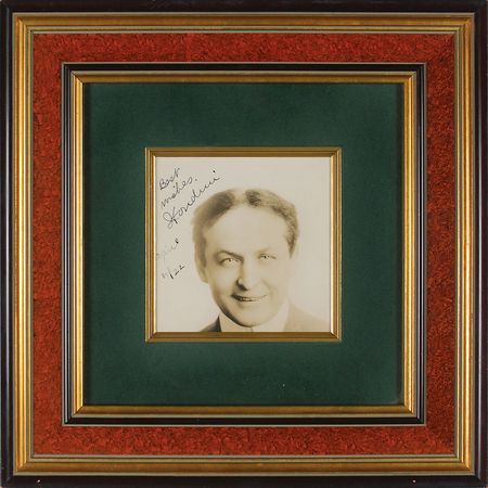Lot #935 Harry Houdini: Portrait signed a week after the release of his feature film The Man from Beyond - Image 1