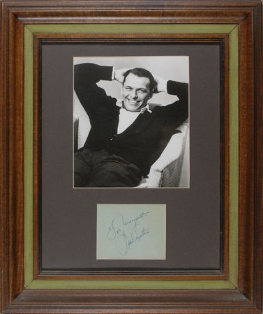 Lot #892 Frank Sinatra Signature - Image 1
