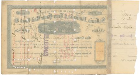 Lot #166 Adolphus Busch: Scarce railroad certificate from the renowned brewery magnate - Image 2