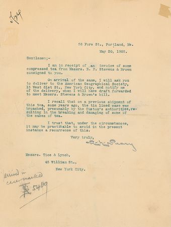 Lot #294 Robert E. Peary - Image 2