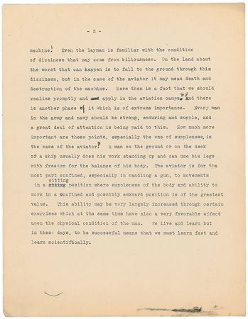 Lot #1035 Walter Camp: Remarkable manuscript by the football innovator—“The Aviator, the Quarterback of War’s Gridiron” - Image 3